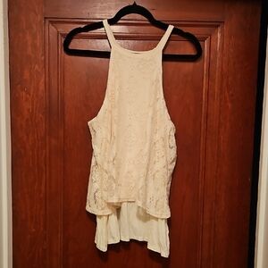 Shyanne Ivory Lace Tank Top